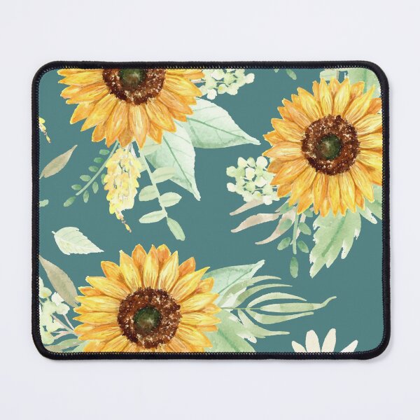 Item preview, Sunflowers and Daisies Bouquets | Watercolor | Green | Pattern  designed and sold by Harpley Design Studio.