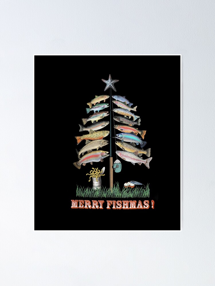 Merry Fishmas Christmas Tree Funny Fishing Ugly Xmas Sweater