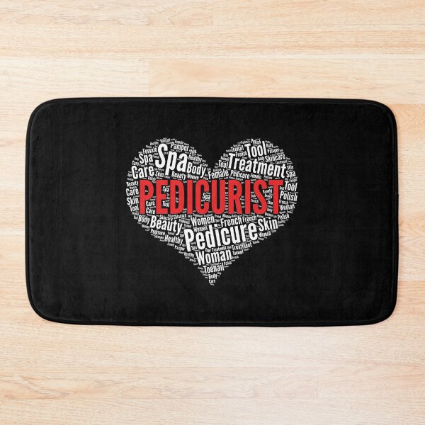 Item preview, Pedicurist Heart Shape Word Cloud Design Pedicure product designed and sold by theodoros20.