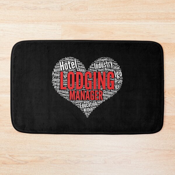 Item preview, Lodging manager Heart Shape Word Cloud Design graphic designed and sold by theodoros20.