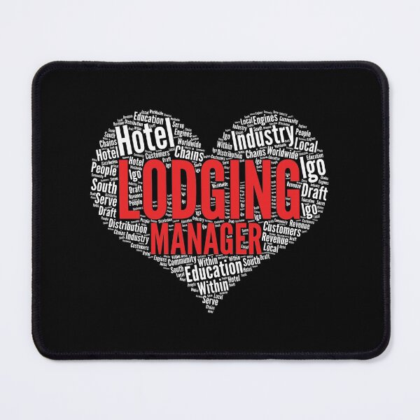 Item preview, Lodging manager Heart Shape Word Cloud Design graphic designed and sold by theodoros20.