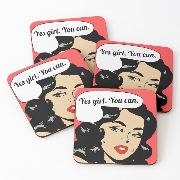 Item preview, Yes girl You can Black Hair Comic Girl designed and sold by Imakeyouhappy.