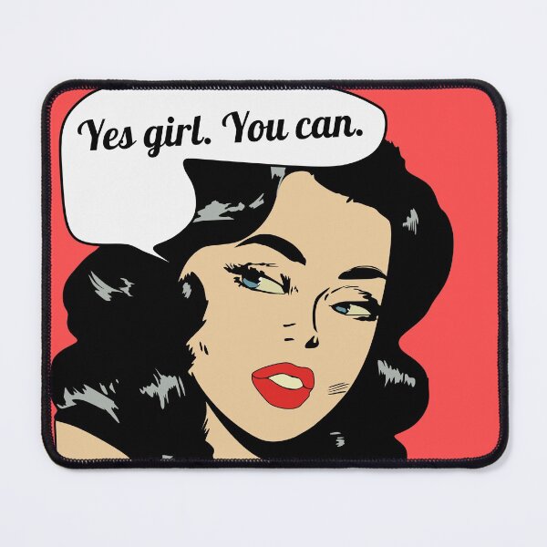 Item preview, Yes girl You can Black Hair Comic Girl designed and sold by Imakeyouhappy.