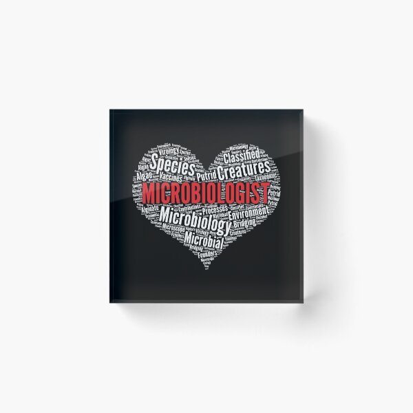 Item preview, Microbiologist Heart Shape Word Cloud Design Microbiology print designed and sold by theodoros20.