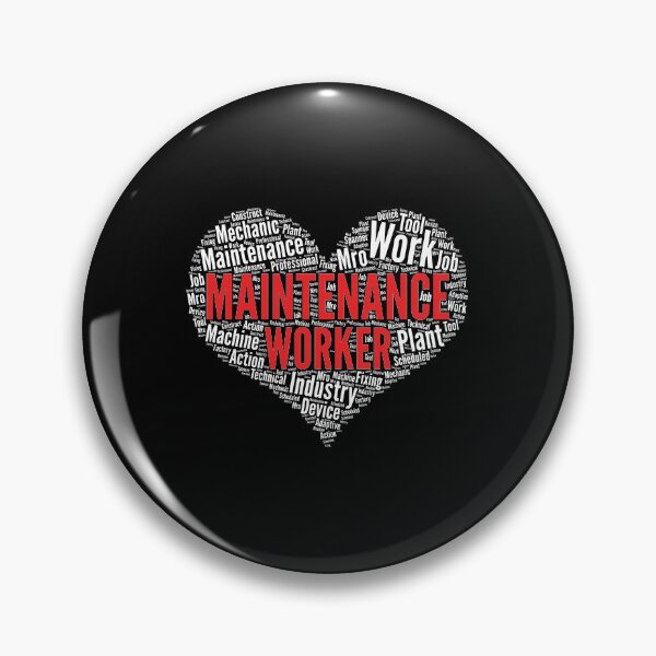 Item preview, Maintenance worker Heart Shape Word Cloud Design design designed and sold by theodoros20.