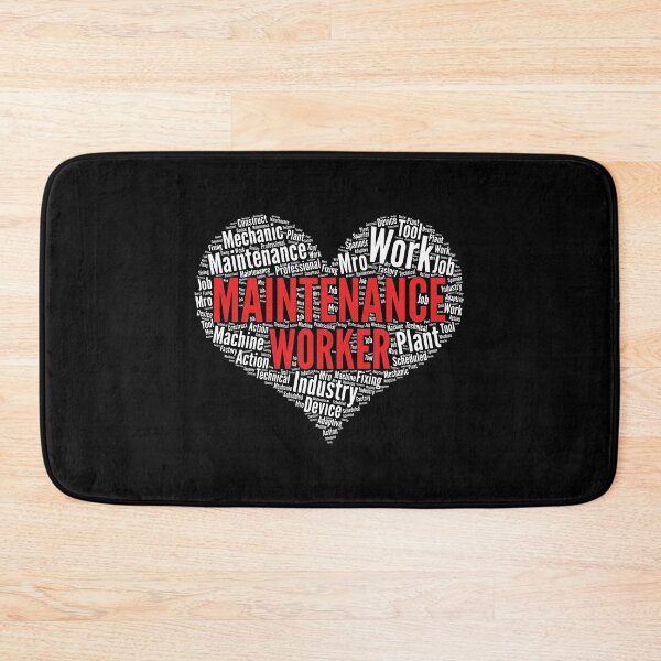 Item preview, Maintenance worker Heart Shape Word Cloud Design design designed and sold by theodoros20.