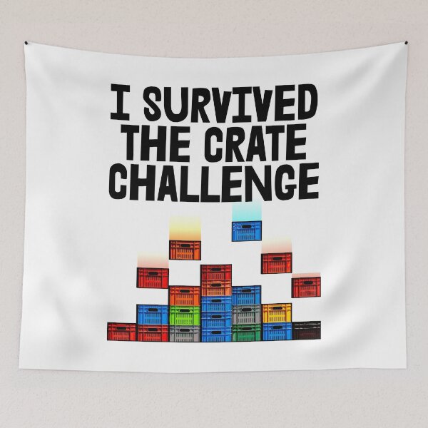 Item preview, I Survived The Crate Challenge designed and sold by Bendthetrend.