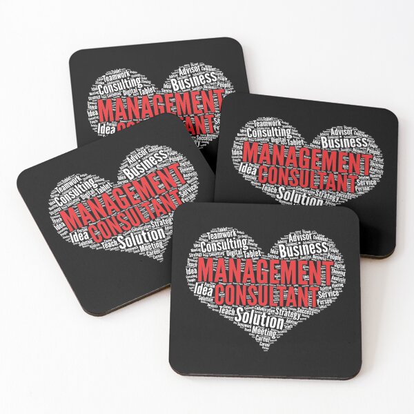 Item preview, Management consultant Heart Shape Word Cloud Design graphic designed and sold by theodoros20.