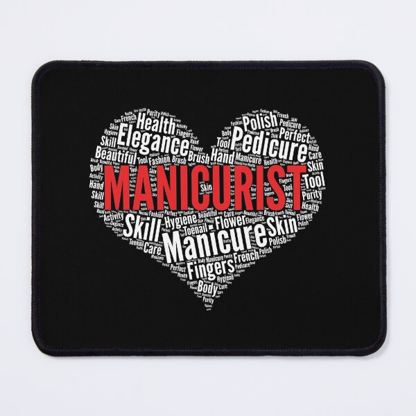 Item preview, Manicurist Heart Shape Word Cloud Nail Artist Manicure print designed and sold by theodoros20.