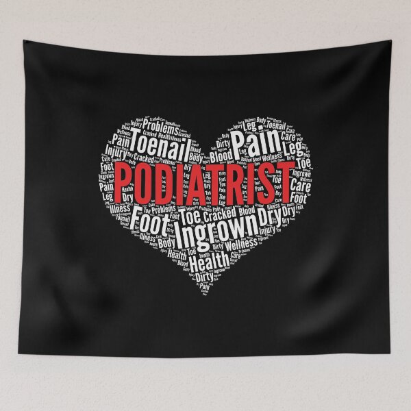 Item preview, Podiatrist Heart Shape Word Cloud Foot doctor graphic designed and sold by theodoros20.