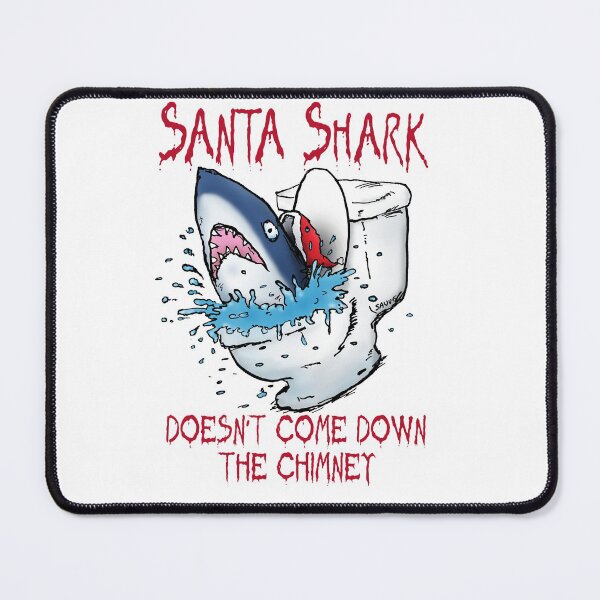 Item preview, Toilet Shark Santa designed and sold by bastardcard.