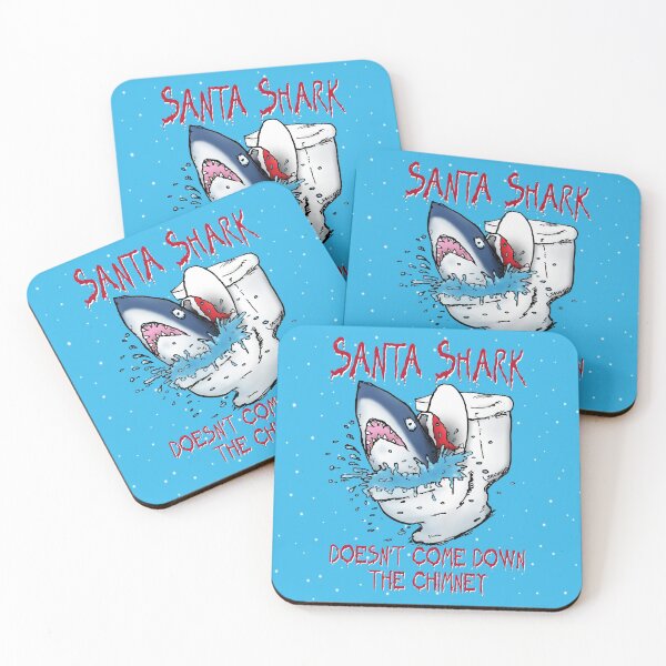 Item preview, Toilet Shark Santa designed and sold by bastardcard.