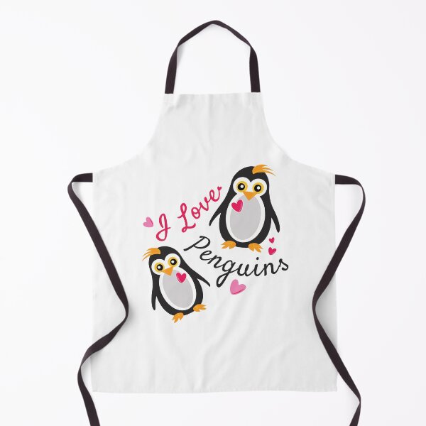 Item preview, I love Penguins Love nature Friendship Funny penguins Love Valentine Summer Gift Art Design Happy Life Apparel Essential Motivation Inspiration Joy Mood designed and sold by DesignByHeartUK.