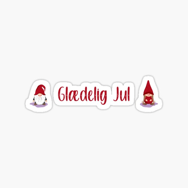Glædelig Jul - dk-shirts Sticker