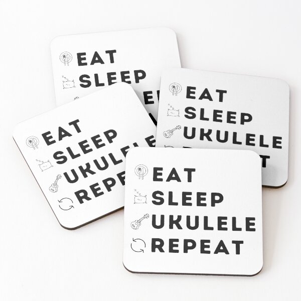 Item preview, Eat Sleep Ukulele Repeat designed and sold by GasparArts.