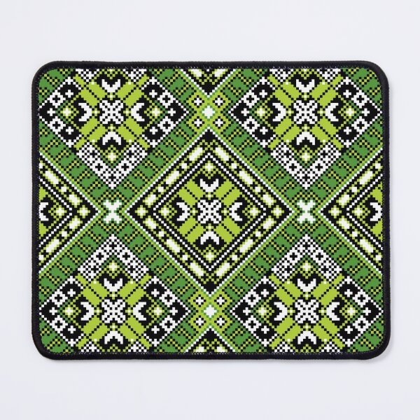 Item preview, Ukrainian Embroidery Ornament Green designed and sold by boozkova-vorona.
