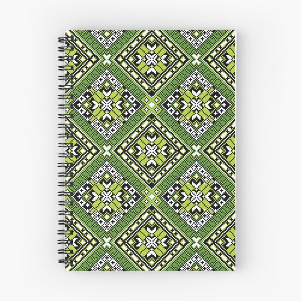 Item preview, Ukrainian Embroidery Ornament Green designed and sold by boozkova-vorona.