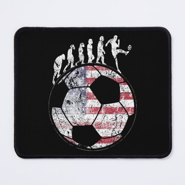 Item preview, Soccer Evolution American Flag on Soccer Ball T-Shirt designed and sold by Dubbra.