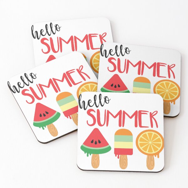 Item preview, Hello Summer watermelon Ice lolly Fun Rruits Juice Fun Funny Swan Love Valentine Summer Gift Art Design Happy Life Apparel Essential Motivation Inspiration Joy Mood  designed and sold by DesignByHeartUK.
