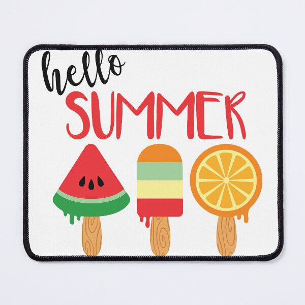 Item preview, Hello Summer watermelon Ice lolly Fun Rruits Juice Fun Funny Swan Love Valentine Summer Gift Art Design Happy Life Apparel Essential Motivation Inspiration Joy Mood  designed and sold by DesignByHeartUK.