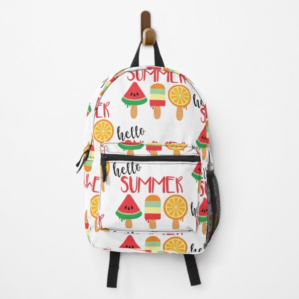 Item preview, Hello Summer watermelon Ice lolly Fun Rruits Juice Fun Funny Swan Love Valentine Summer Gift Art Design Happy Life Apparel Essential Motivation Inspiration Joy Mood designed and sold by DesignByHeartUK.