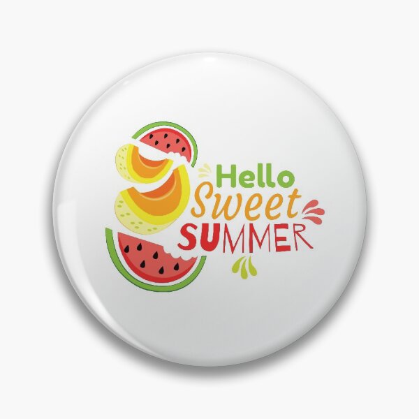 Item preview, Hello Sweet Summer watermelon Lemon Fun Rruits Juice Fun Funny Swan Love Valentine Summer Gift Art Design Happy Life Apparel Essential Motivation Inspiration Joy Mood  designed and sold by DesignByHeartUK.