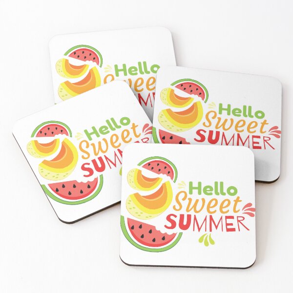 Item preview, Hello Sweet Summer watermelon Lemon Fun Rruits Juice Fun Funny Swan Love Valentine Summer Gift Art Design Happy Life Apparel Essential Motivation Inspiration Joy Mood  designed and sold by DesignByHeartUK.