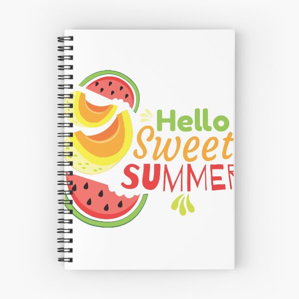 Item preview, Hello Sweet Summer watermelon Lemon Fun Rruits Juice Fun Funny Swan Love Valentine Summer Gift Art Design Happy Life Apparel Essential Motivation Inspiration Joy Mood  designed and sold by DesignByHeartUK.