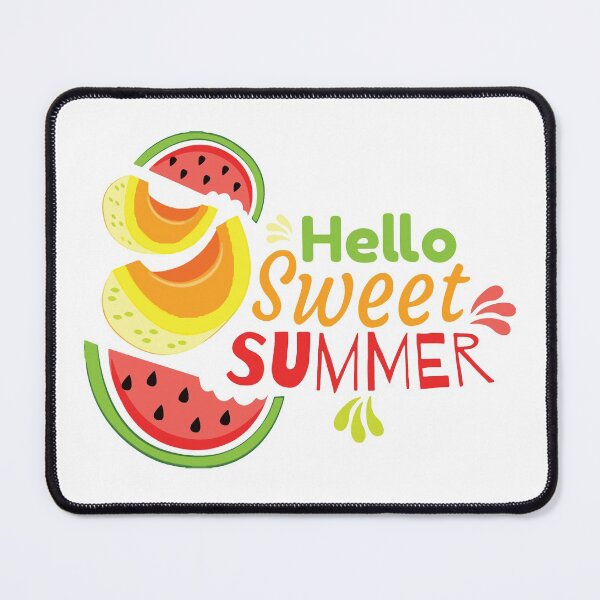 Item preview, Hello Sweet Summer watermelon Lemon Fun Rruits Juice Fun Funny Swan Love Valentine Summer Gift Art Design Happy Life Apparel Essential Motivation Inspiration Joy Mood  designed and sold by DesignByHeartUK.