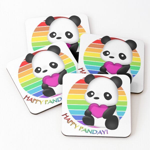 Item preview, Cute animal friendly panda NEW designed and sold by smokylemon.