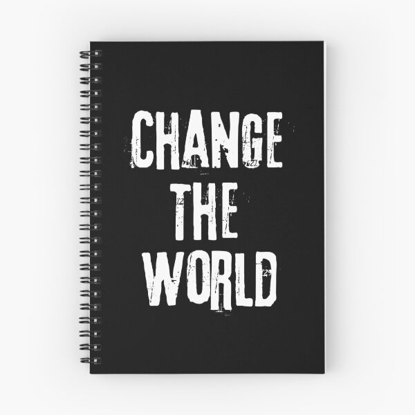 Item preview, Change The World White Text Design designed and sold by EarthArtDesigns.