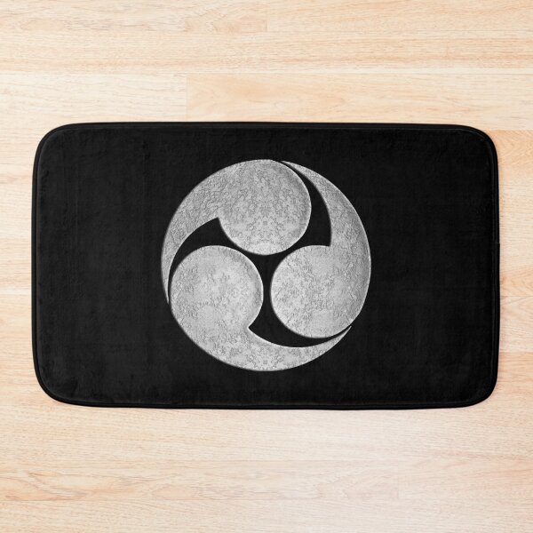 Item preview, Hidari Mitsu Tomoe Kamon in Silver Foil designed and sold by Takeda-art.
