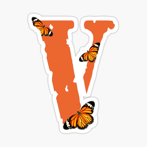 "Vlone Logo with butterflys" Sticker for Sale by Grofler Redbubble