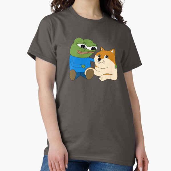 Artikel-Vorschau von Peepo und Doge Best Frens, designt und verkauft von MrBigBadger.