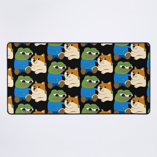 Vista previa del artículo con la obra «Peepo y Doge Best Frens», diseñado y vendido por MrBigBadger.