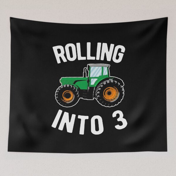 Item preview, Rolling Into 3 - Children 3rd birthday Tractor designed and sold by onicon.