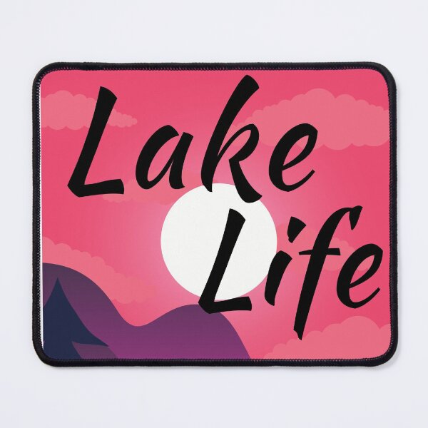 Item preview, Lake Life Colorful Pastel Landscape designed and sold by FlyingFennec.