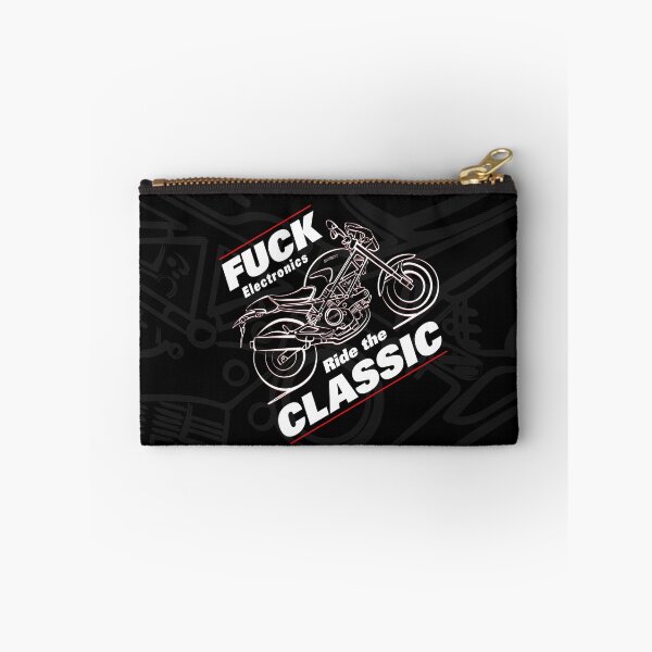 Item preview, Fuck Electronics Ride The Classic, Great Monster Line Art Motorycle, Biker designed and sold by etoide.