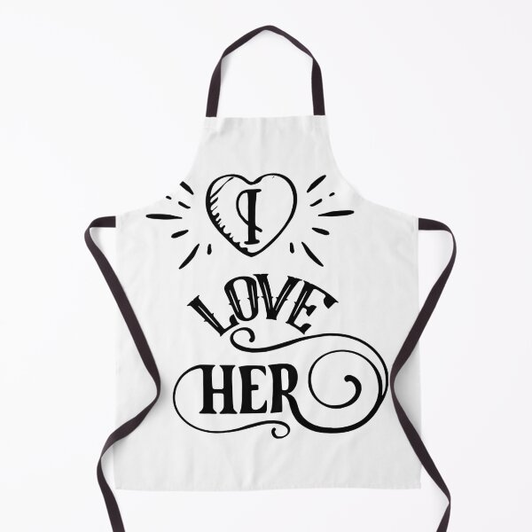 Artikelvorschau, I love her My Girl Funny Chick Art Design Happy Apparel Essential Inspiration Joy Mood Funny entworfen und verkauft von DesignByHeartUK.