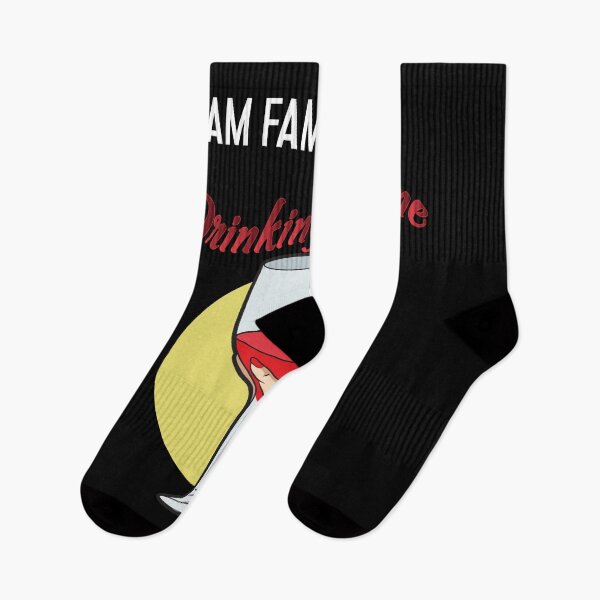 Item preview, I am Famous for drinking Wine Funny Red Wine Lover Drinker  designed and sold by Rzelemenz.