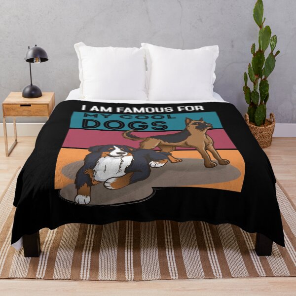 Item preview, I am Famous for my Cool Dogs Vintage Dog lover Dog Owner designed and sold by Rzelemenz.