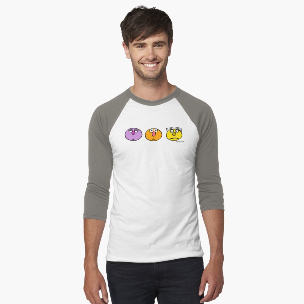 Item preview, Baseball ¾ Sleeve T-Shirt designed and sold by FeelieFaces.