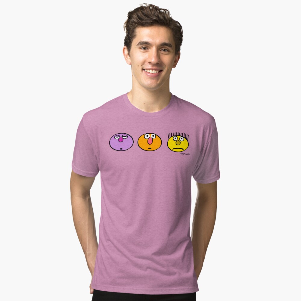 Item preview, Tri-blend T-Shirt designed and sold by FeelieFaces.