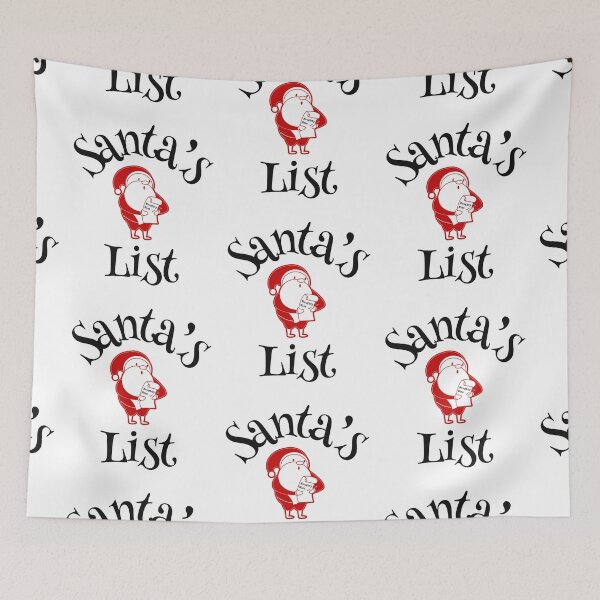 Item preview, Santa's List, Merry Christmas Yall designed and sold by SportyDogShop.