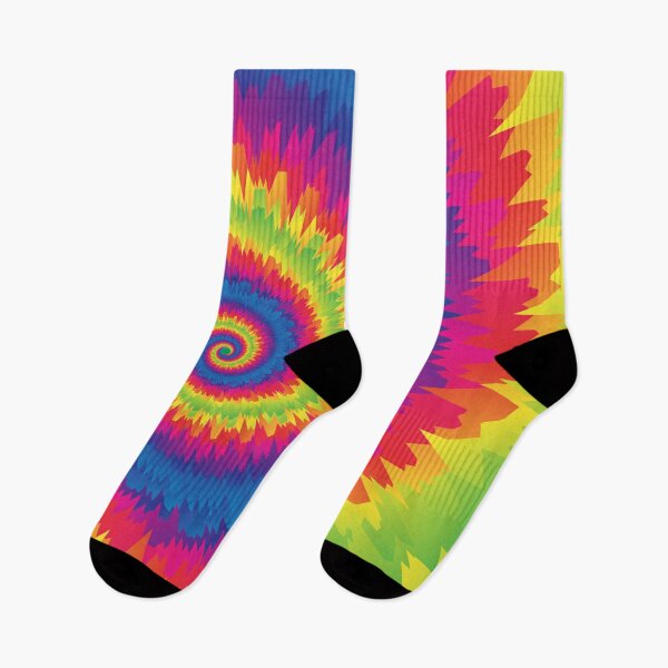 Aperçu de l'œuvre Tie Dye entonnoir arc-en-ciel créée et vendue par StripedFly.