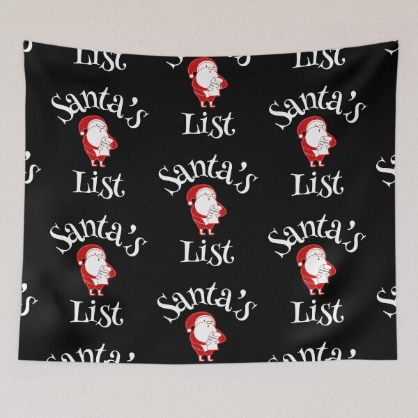 Item preview, Santa's List, Merry Christmas Yall designed and sold by SportyDogShop.