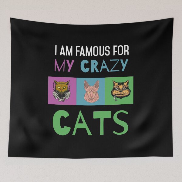 Item preview, Funny Cat Quote Apparel Cats Lover and Crazys Cat Design  designed and sold by Rzelemenz.