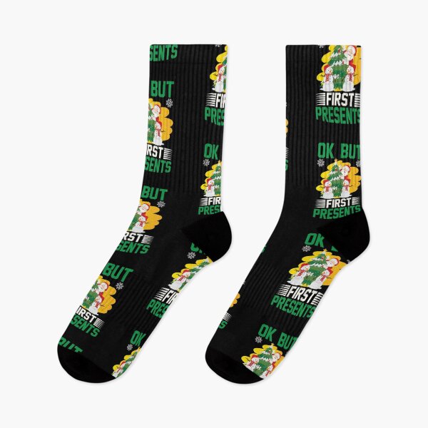 Item preview, Ok But First Presents Funny Ugly Xmas Ugly Christmas designed and sold by Superhero Gear.