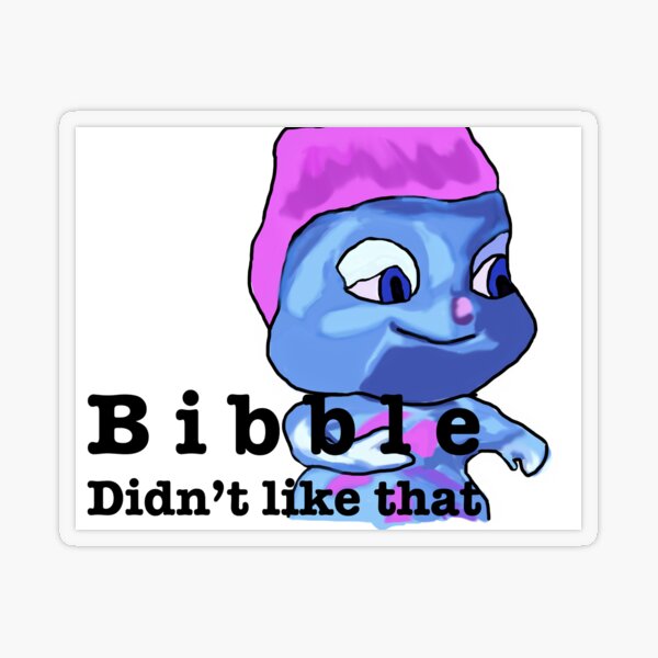 Bibble on Fire Sticker for Sale by gillrosedraws