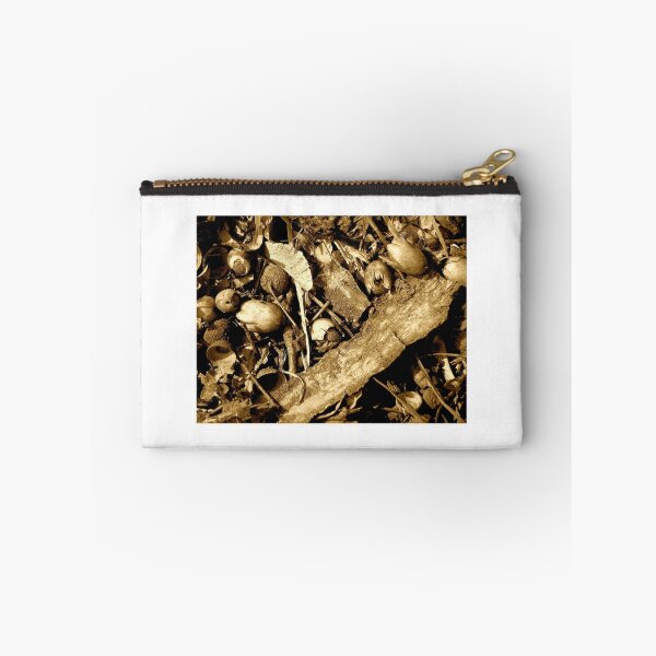 Item preview, Autumn forest floor with acorns and tree bark in sepia designed and sold by un-artiges.